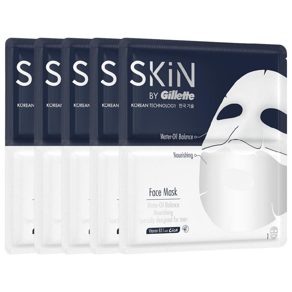 Gillette Skin Face Mask 5 pack
