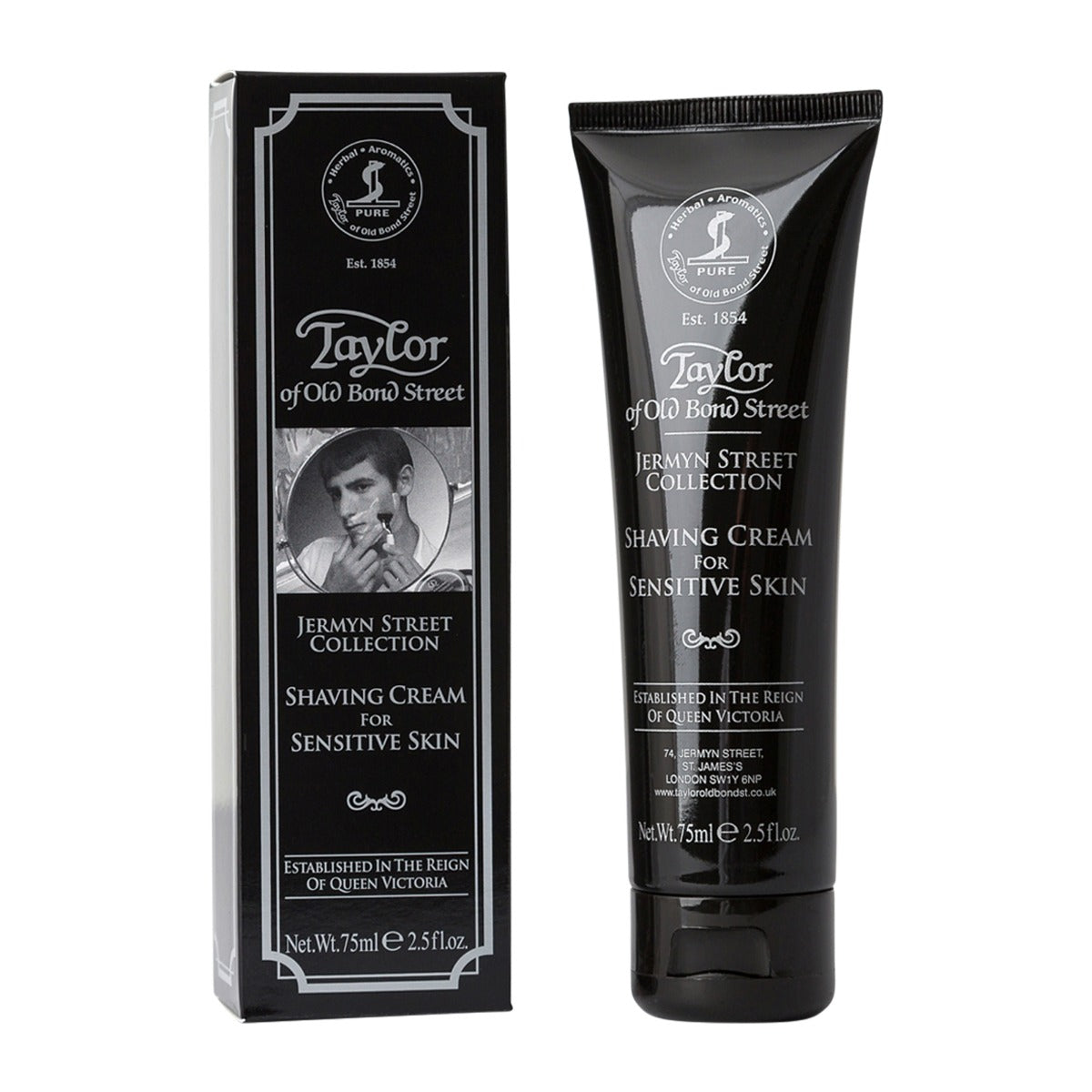 Taylor of Old Bond Street Jermyn Street Shaving Cream for Sensitive Skin 75ml