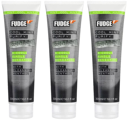 Fudge Cool Mint Purify Conditioner 300ml - 3 pack