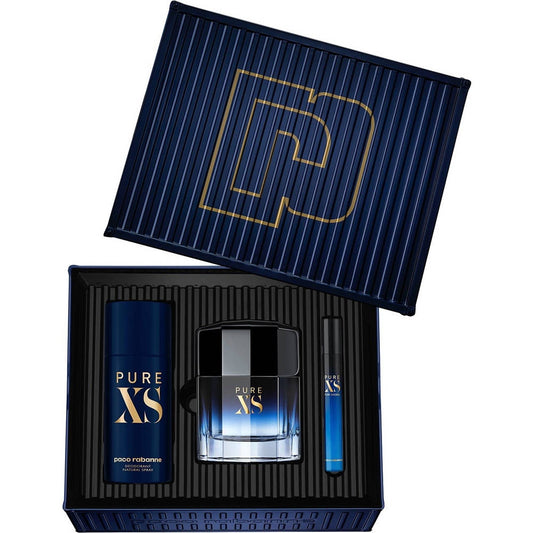 Pure XS by Paco Rabanne 100ml EDT 3 Piece Gift Set