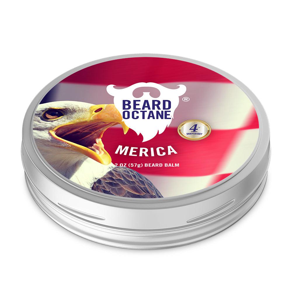 Beard Octane Merica Beard Balm 57g - Cedar, Leather, Apple & Musk